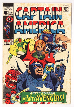 Captain America Vol 1 116 VG+ (4.5) (1969)