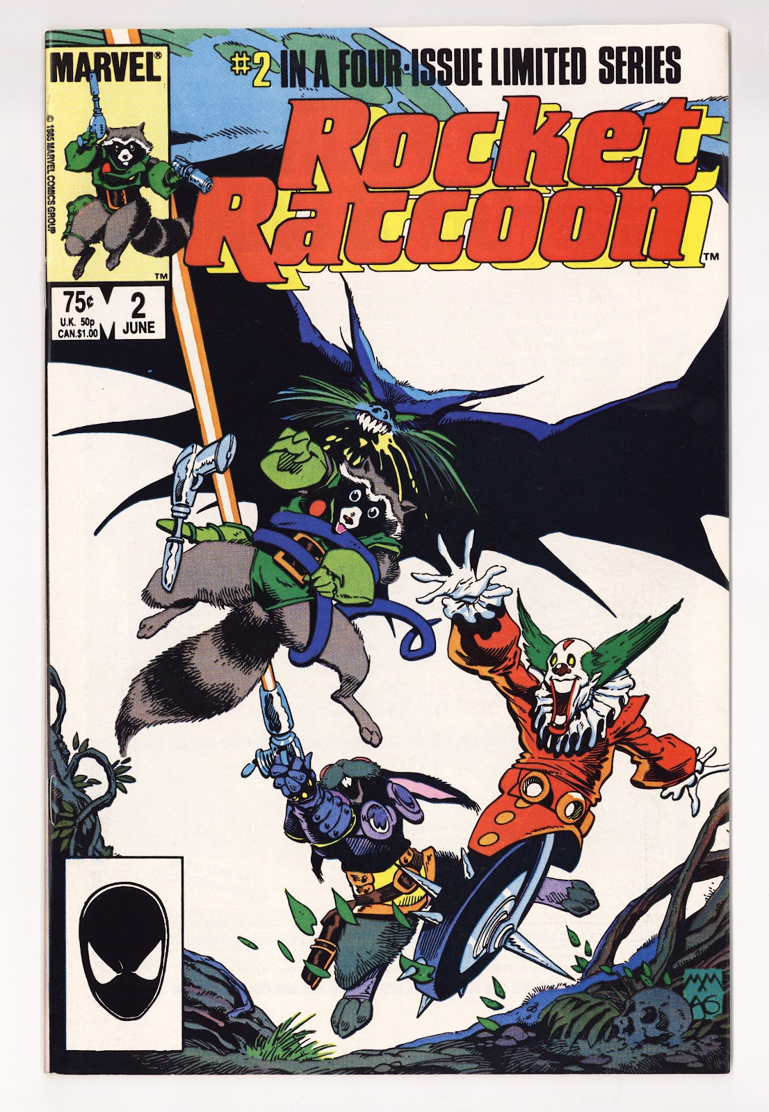 Rocket Raccoon Vol 1 2 NM- (9.2) (1985) 