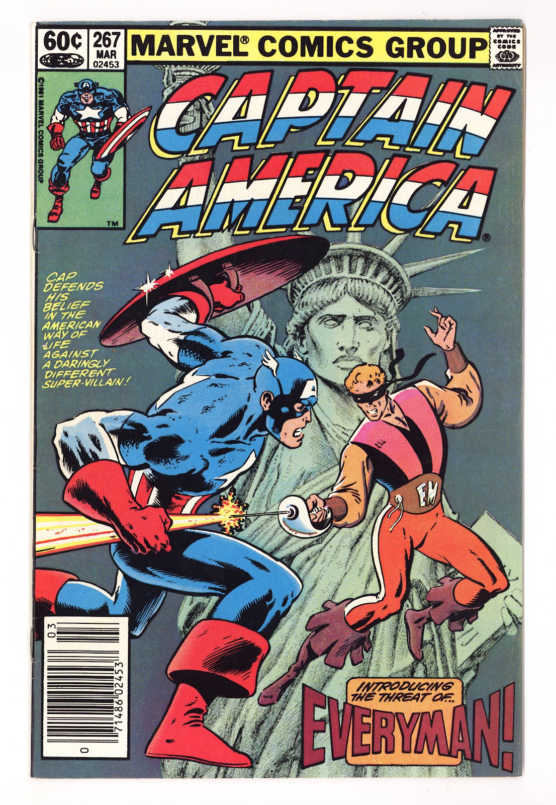 Captain America Vol 1 267 Mid Grade (1982) Newsstand 