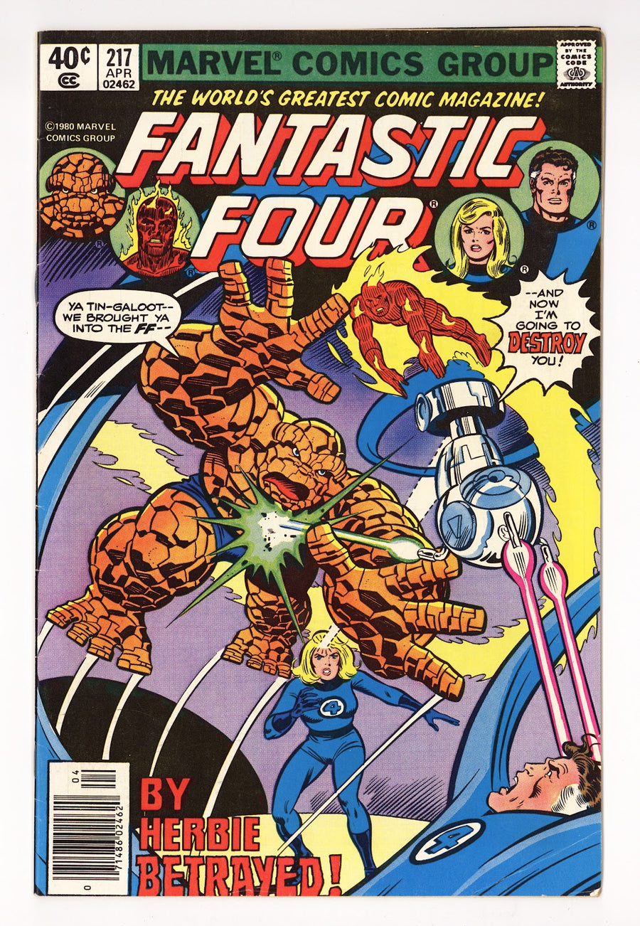Fantastic Four Vol 1 217 Mid Grade (1980) Newsstand 