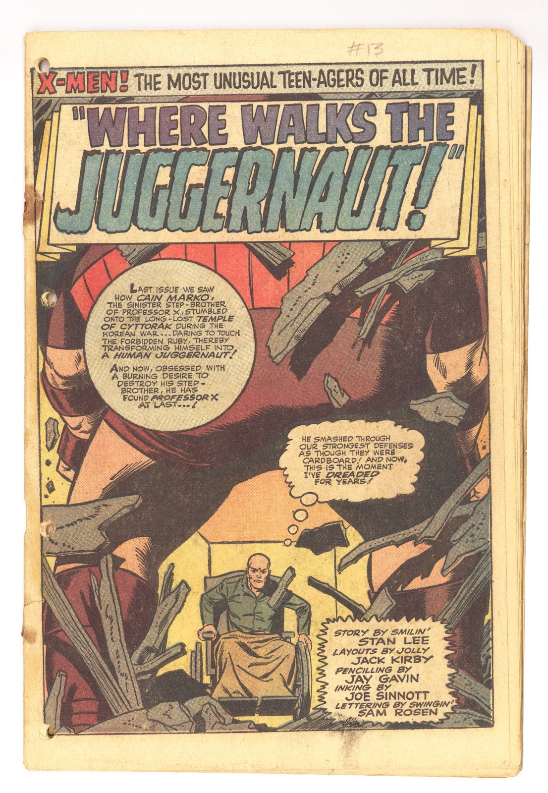 The X-Men Vol 1 13 Coverless (1965) 