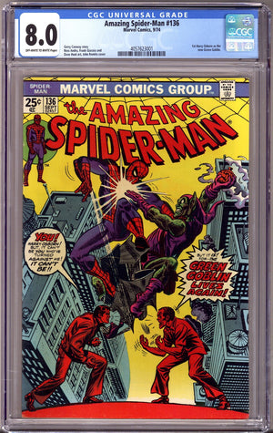 The Amazing Spider-Man Vol 1 136 CGC 8.0 (VF) (1974)
