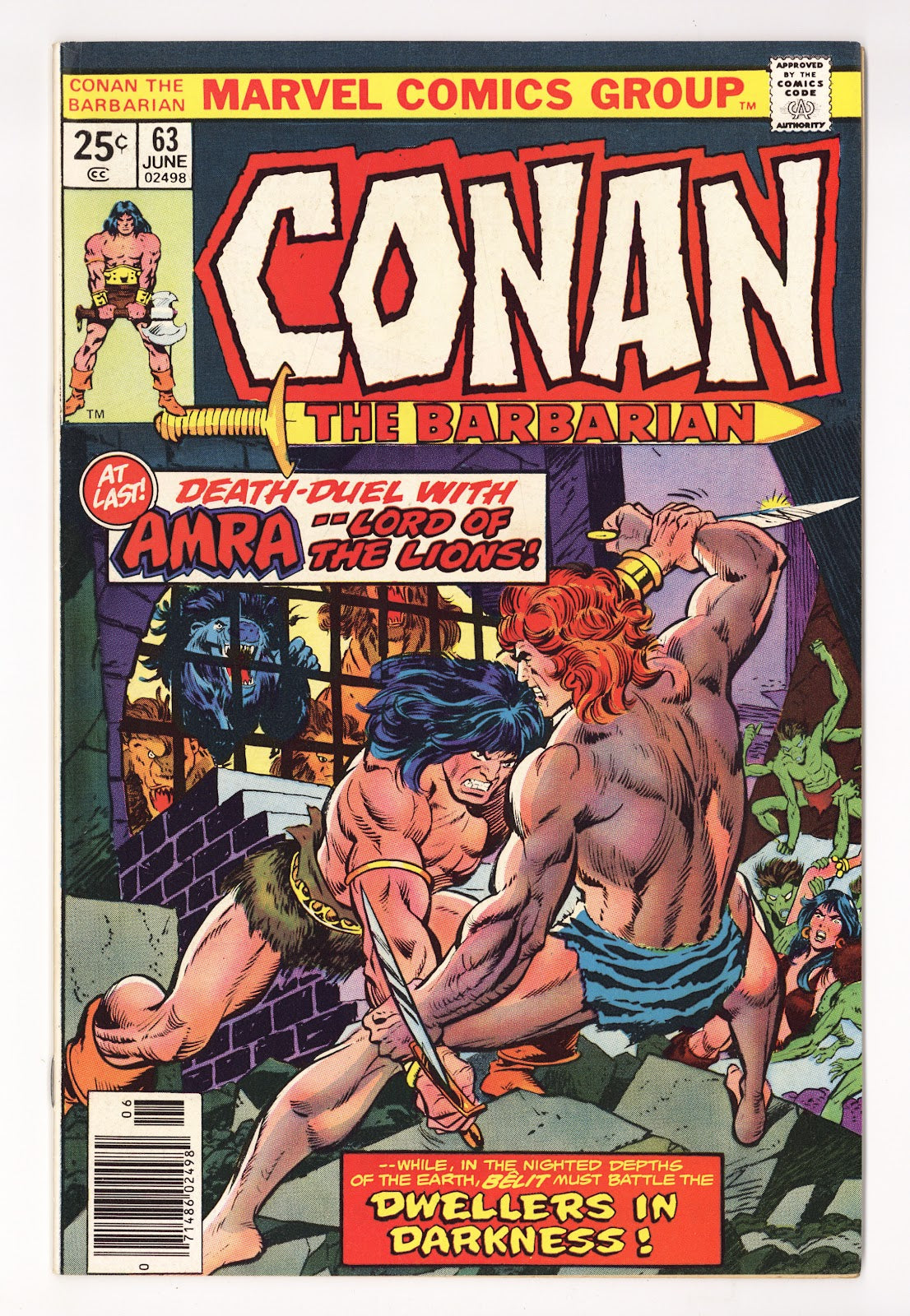 Conan the Barbarian Vol 1 63 Mid Grade (1976) 