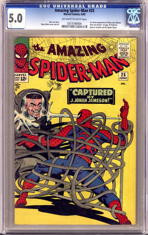 The Amazing Spider-Man Vol 1 25 CGC 5.0 (VG/FN)   (1965)