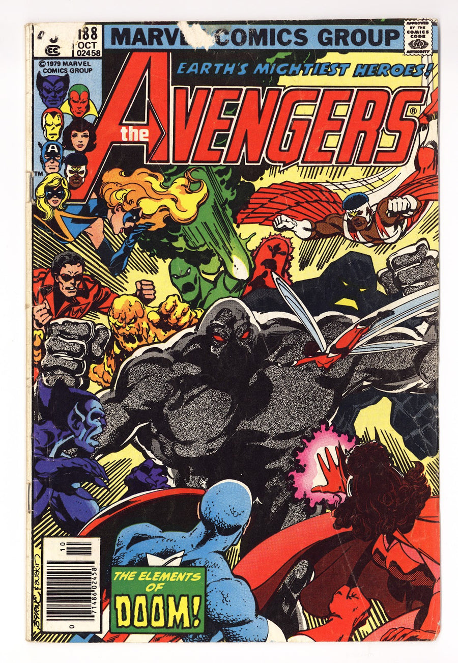 The Avengers Vol 1 188  Very Low Grade   (1979)   Newsstand  