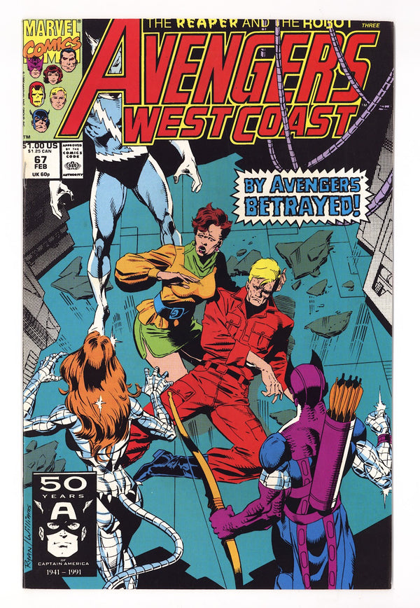 Avengers West Coast Vol 2 67 High Grade (1991) Direct