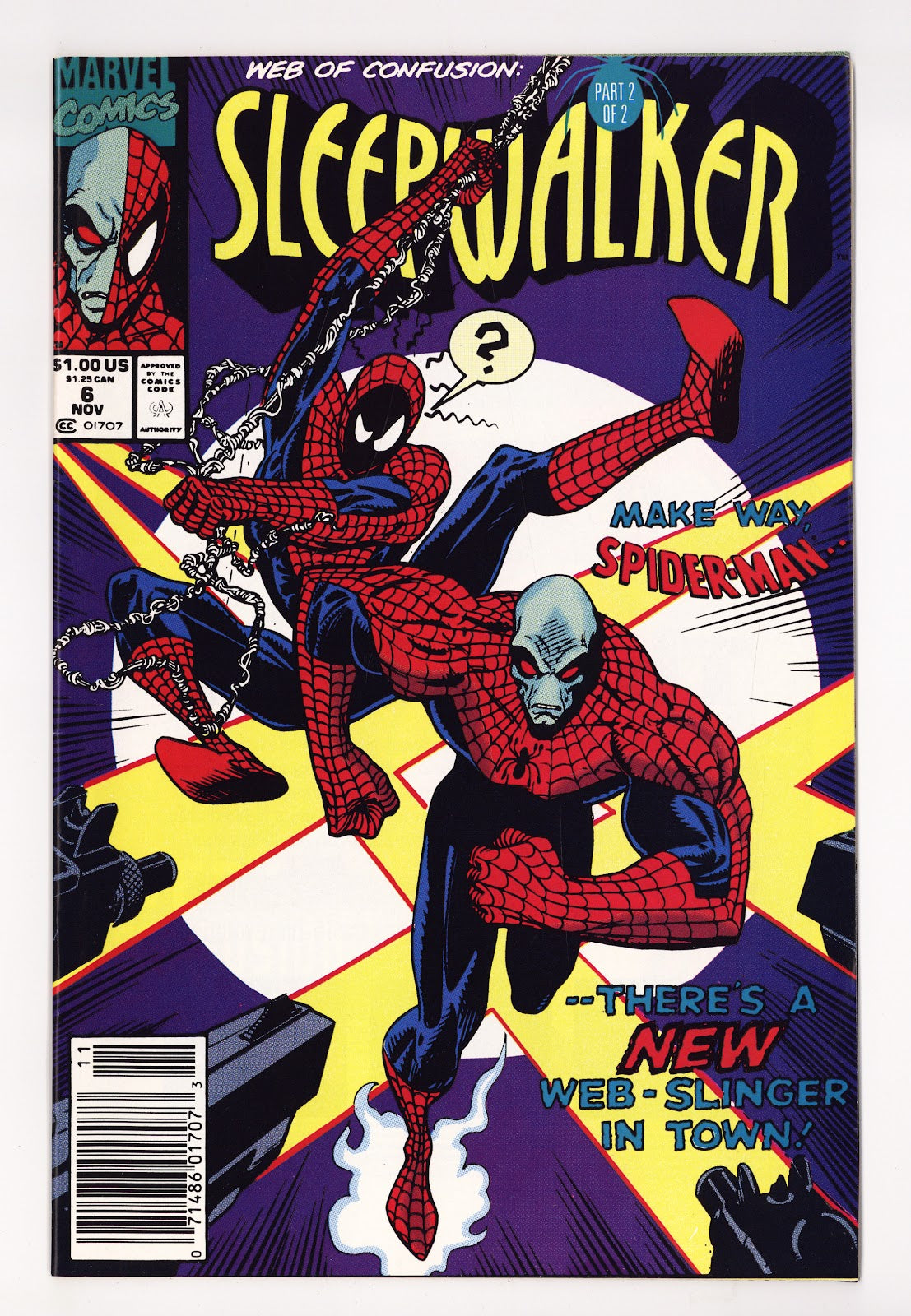Sleepwalker 6 High Grade (1991) Newsstand 