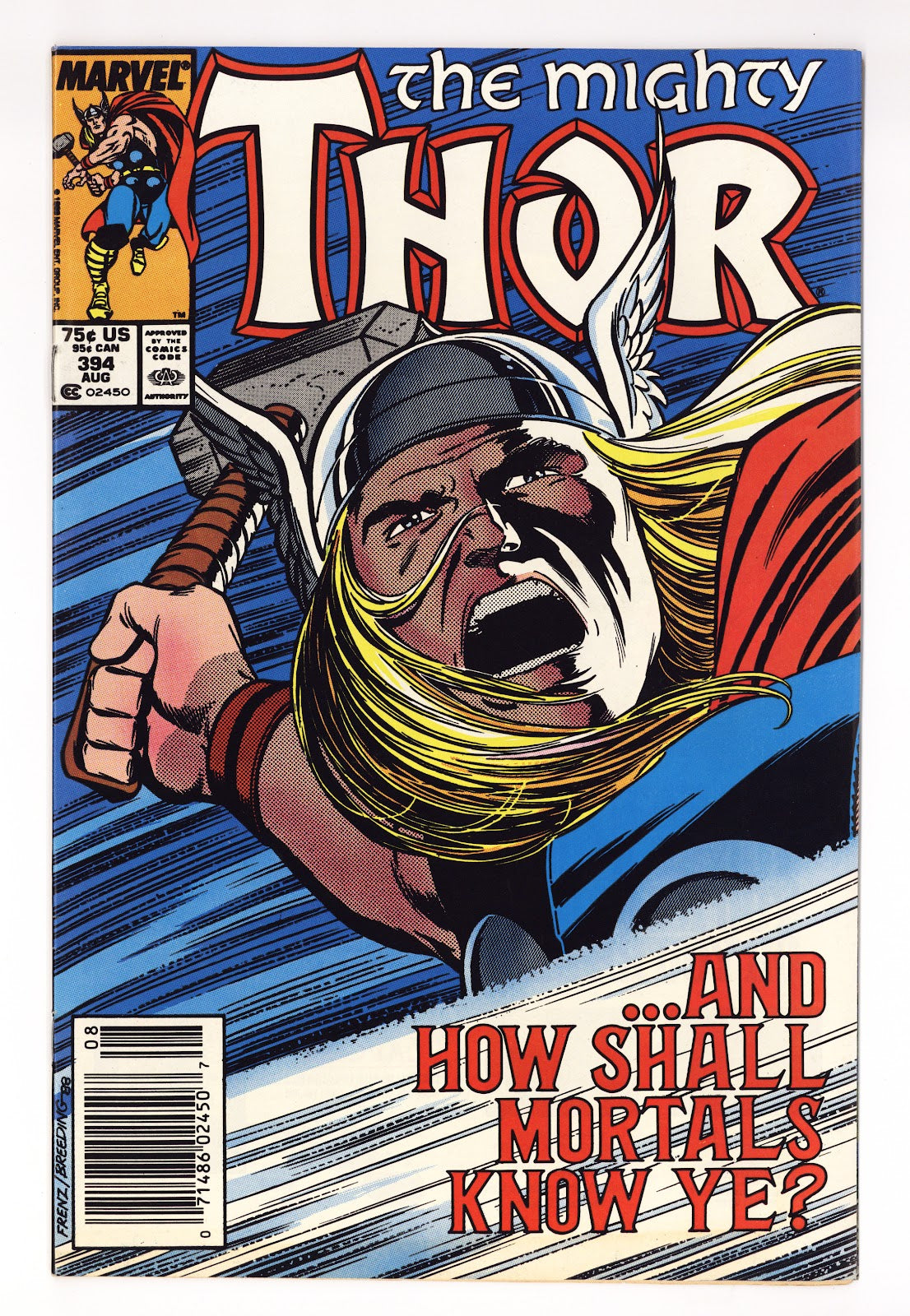 Thor Vol 1 394  Mid Grade   (1988)   Newsstand