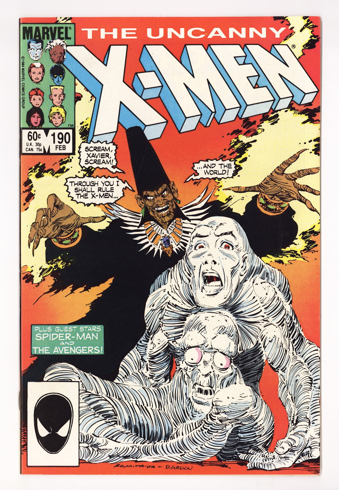 The Uncanny X-Men Vol 1 190 High Grade (1985) Direct 