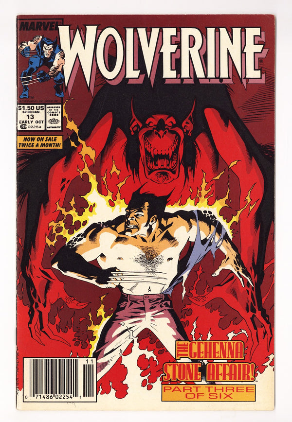 Wolverine Vol 2 13 Mid Grade (1989) Newsstand