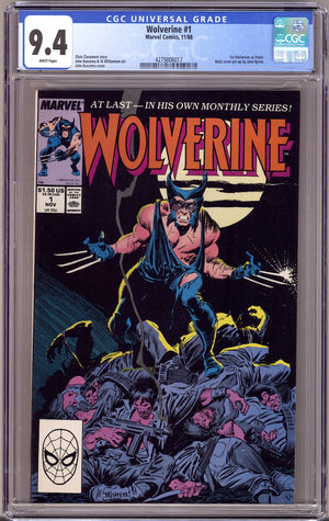 Wolverine Vol 2 1 CGC 9.4 (NM) (1988)