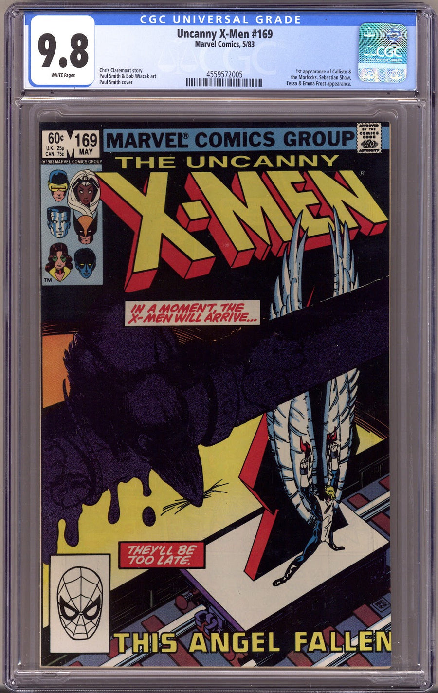 The Uncanny X-Men Vol 1 169 CGC 9.8 (NM/M)   (1983)