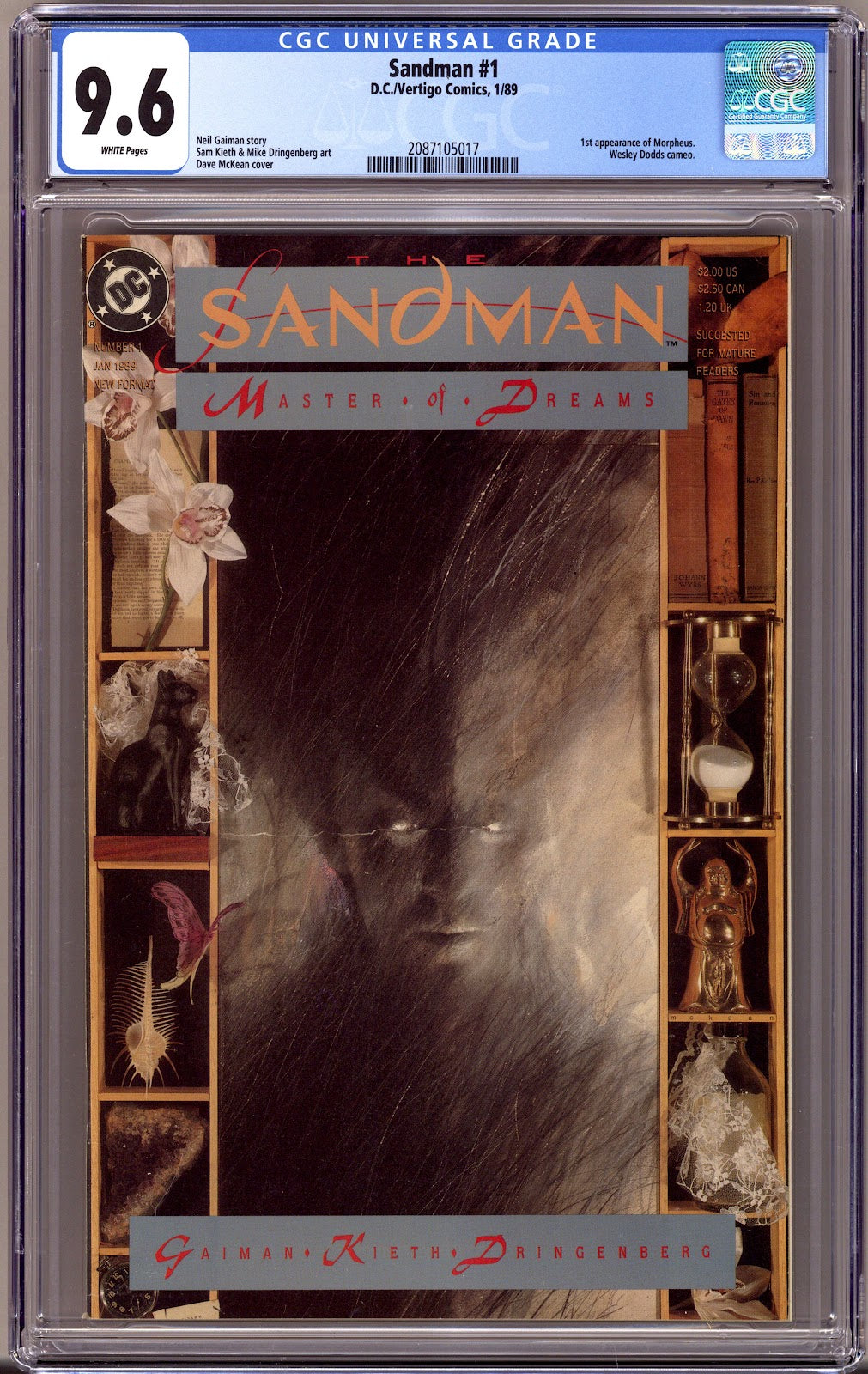 Sandman Vol 2 1 CGC 9.6 (NM+)   (1989)