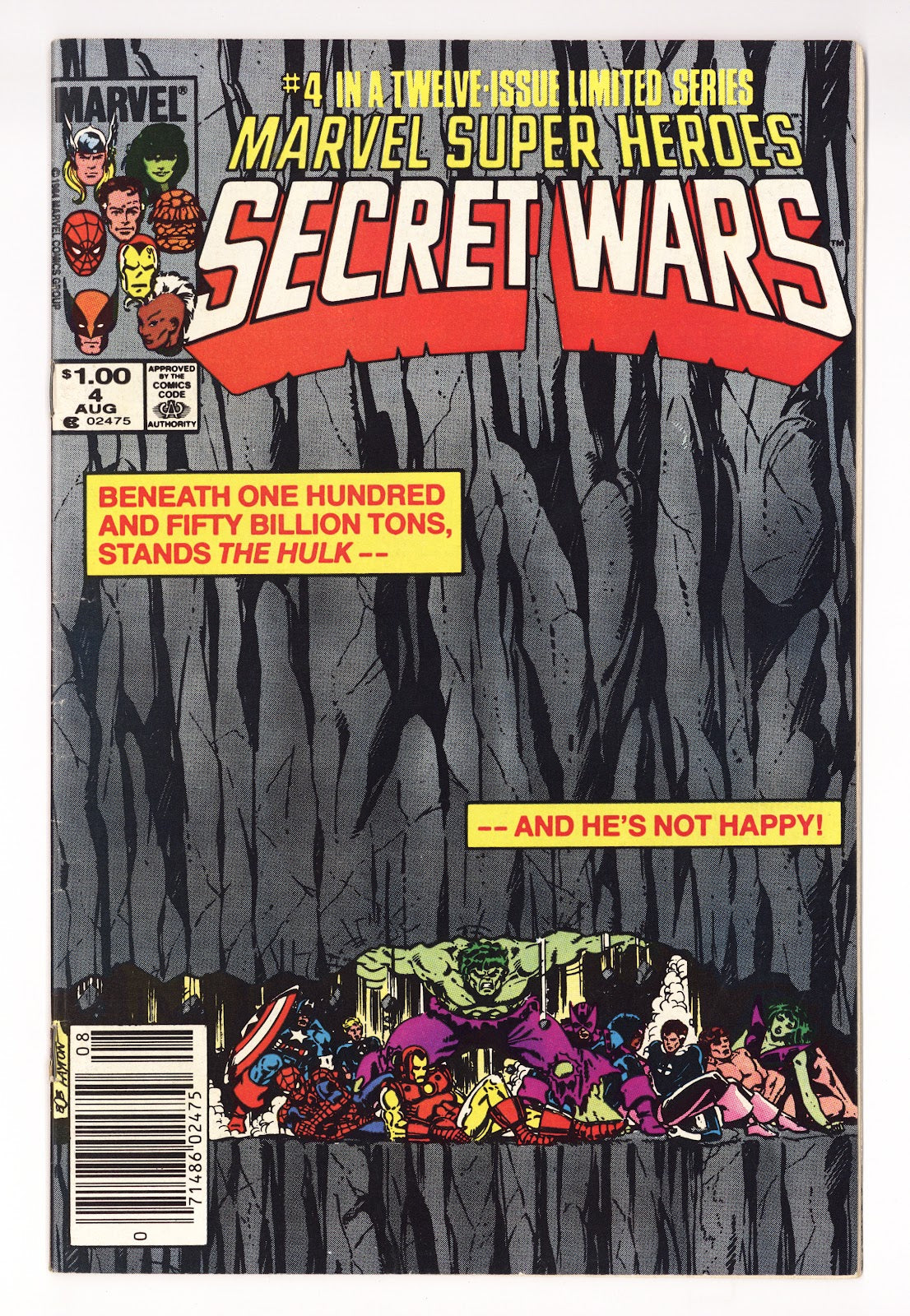 Marvel Super-Heroes Secret Wars Vol 1 4 VG (4.0) (1984) Canadian Price Variant 