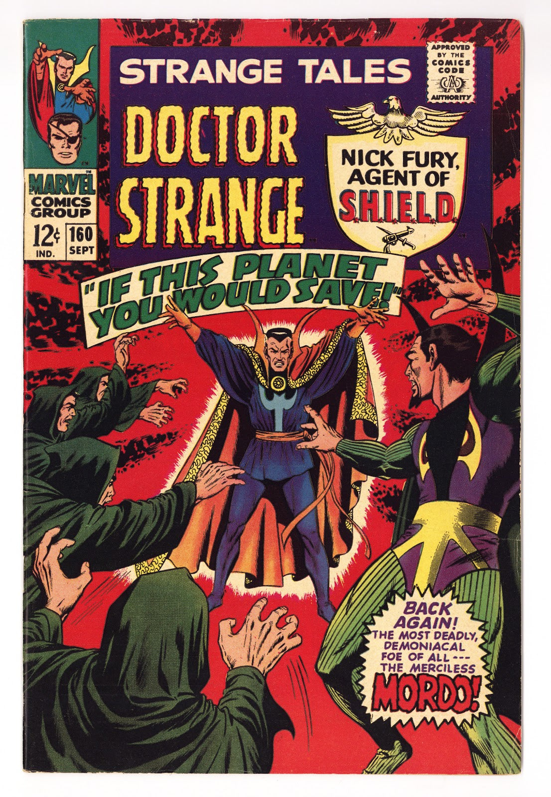 Strange Tales Vol 1 160  FN/VF (7.0)   (1967)     