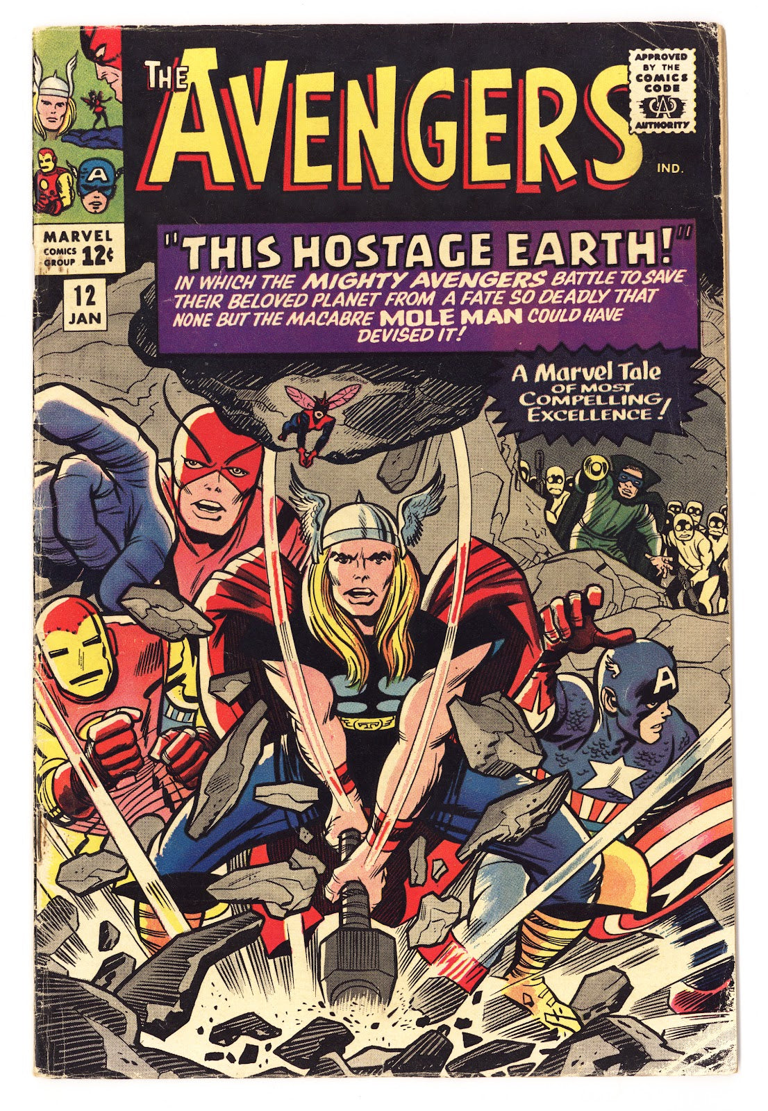 The Avengers Vol 1 12 VG+ (4.5) (1965) 