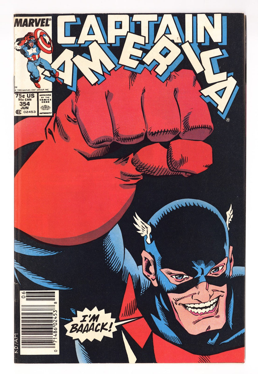 Captain America Vol 1 354  FN (6.0)   (1989)   Newsstand  