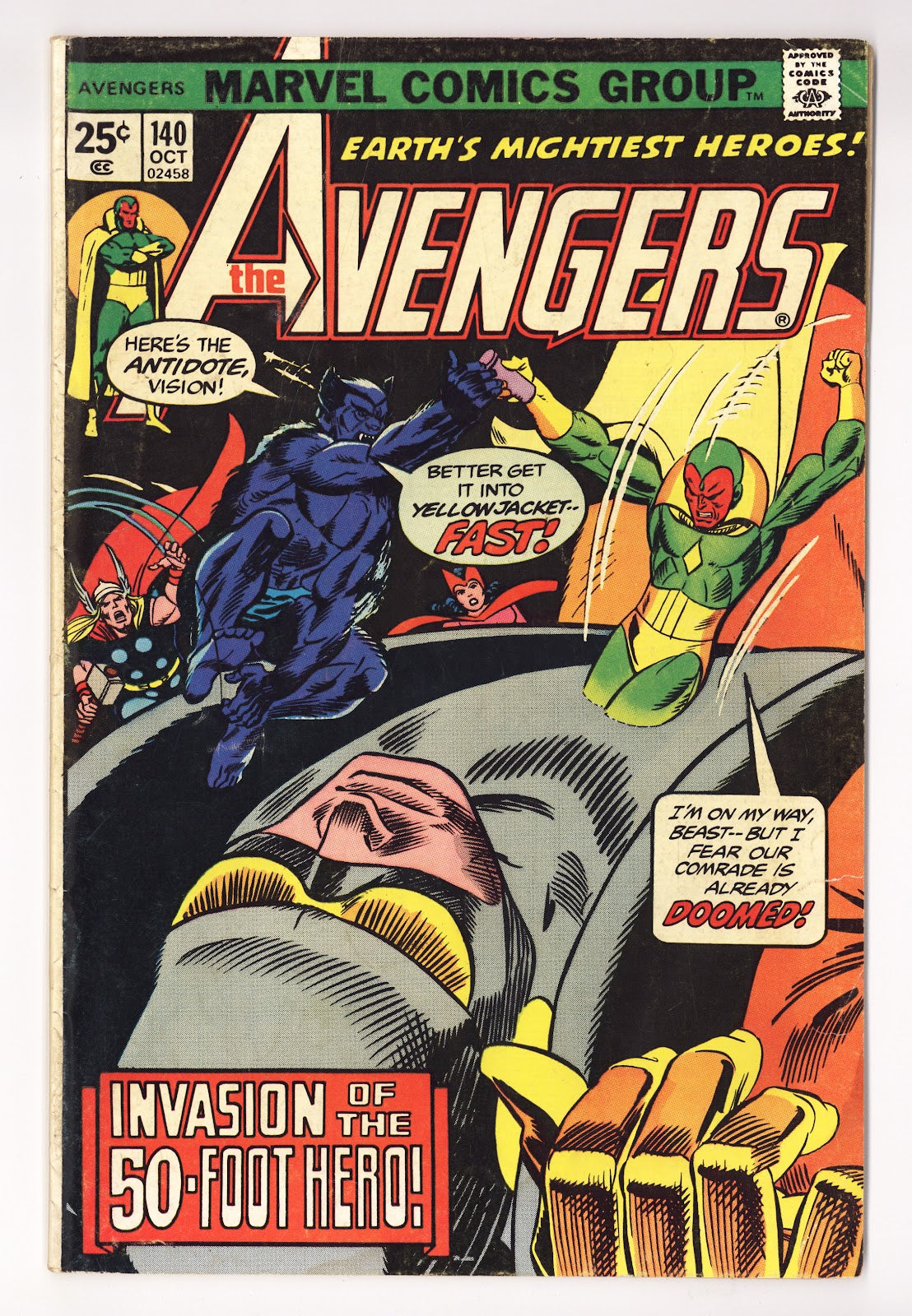 The Avengers Vol 1 140 Low Grade (1975)  
