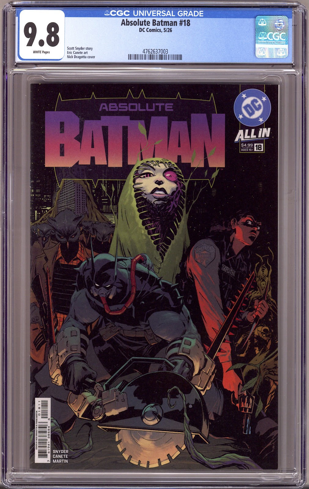 Absolute Batman   18 CGC 9.8 (NM/M)   (2026)     