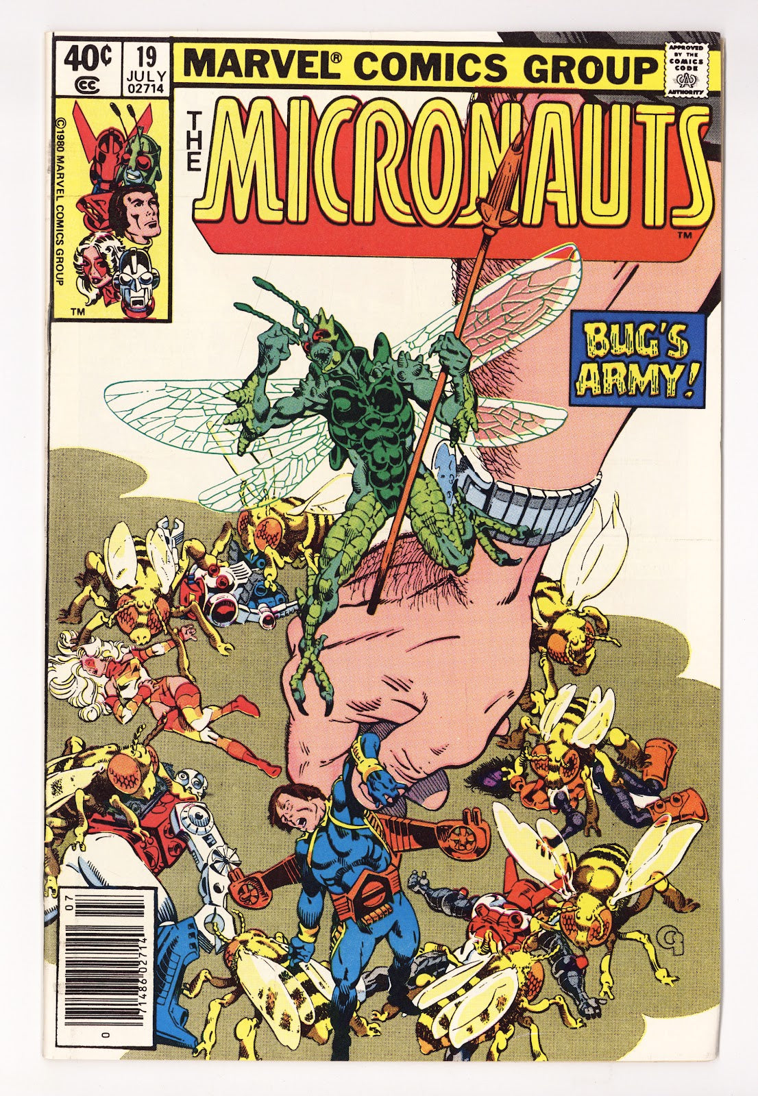 Micronauts Vol 1 19  High Grade   (1980)   Newsstand  