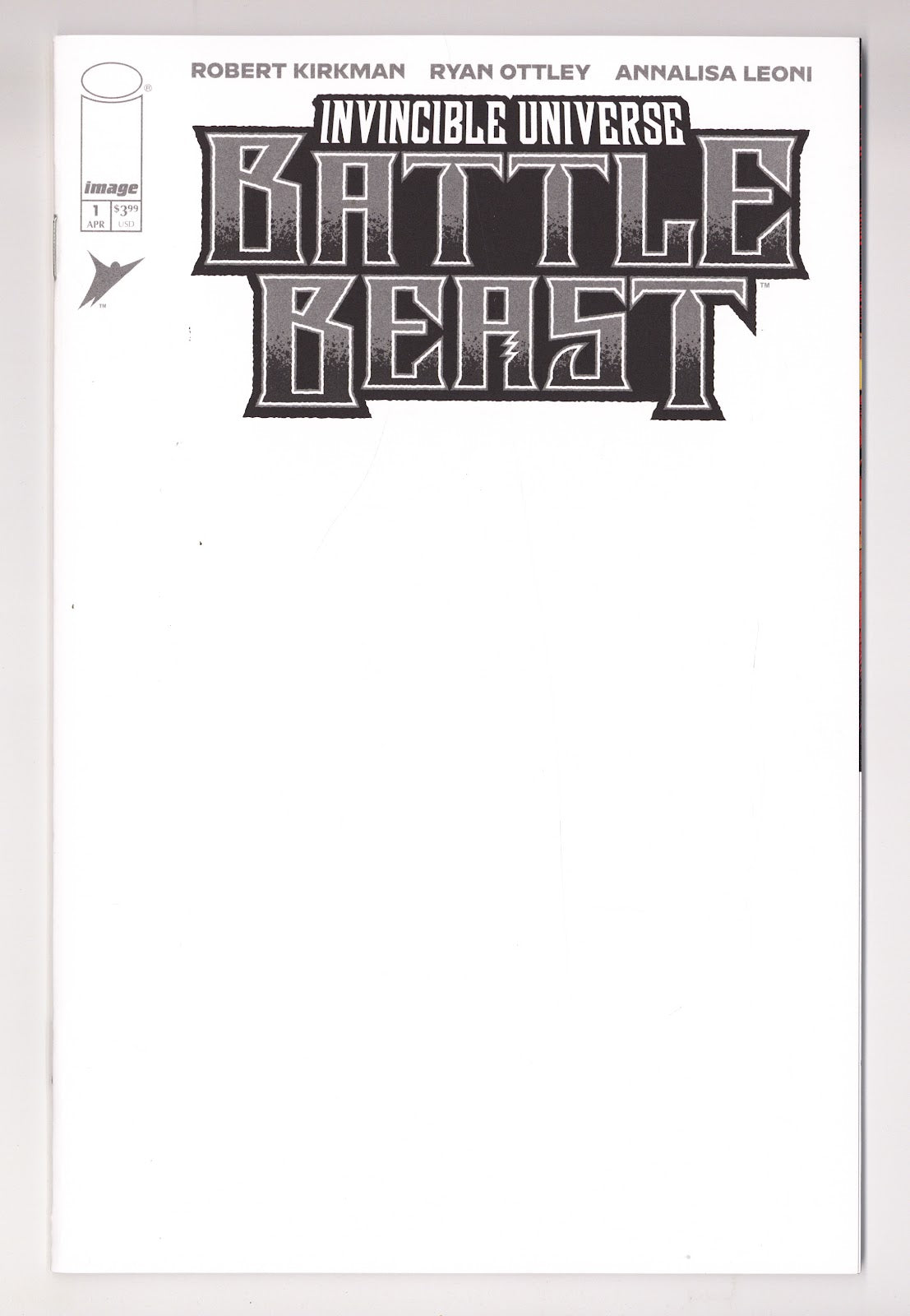 Invincible Universe: Battle Beast 1 High Grade (2025) Blank Variant 