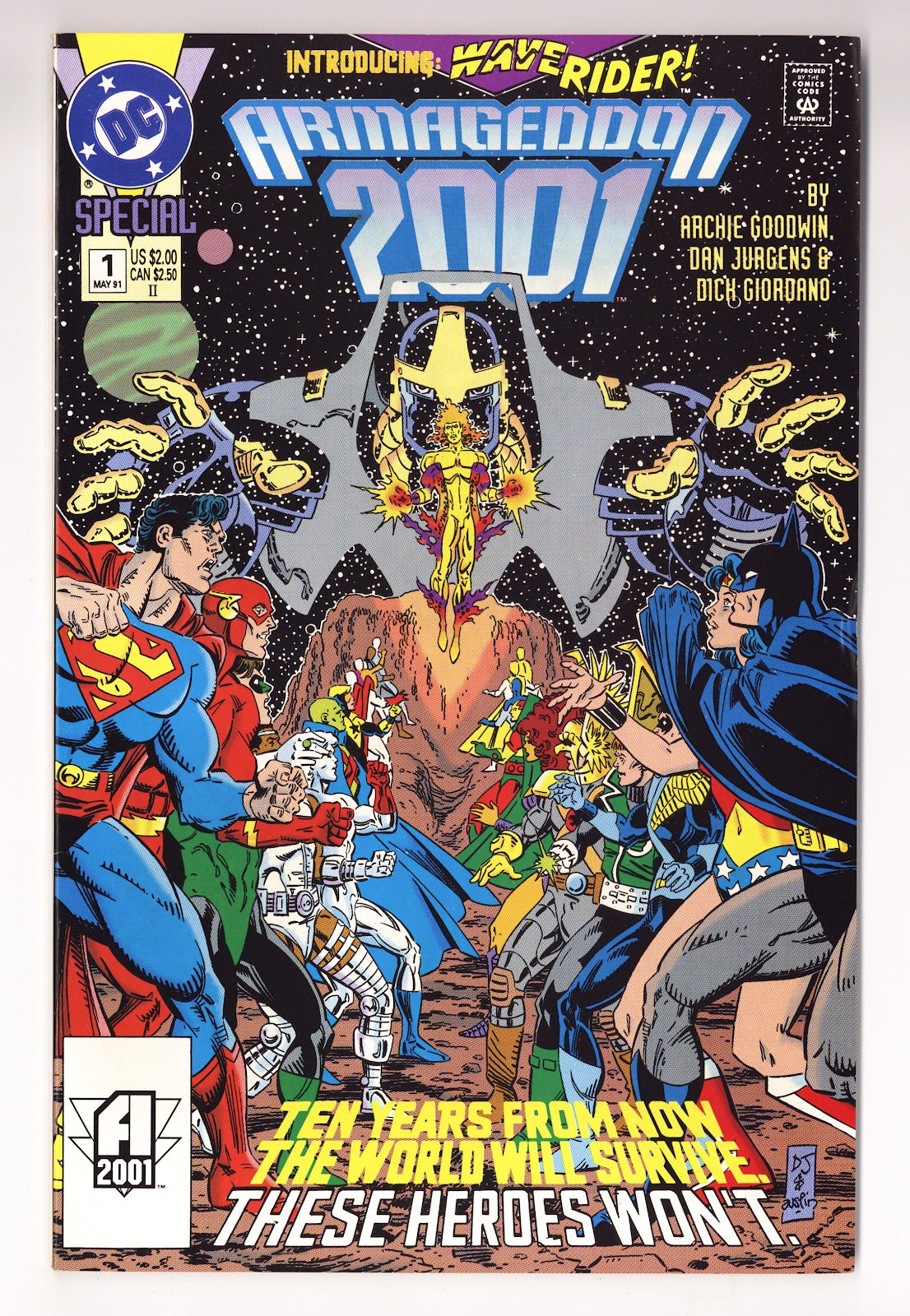 Armageddon 2001 1 High Grade (1991) 2nd Print 