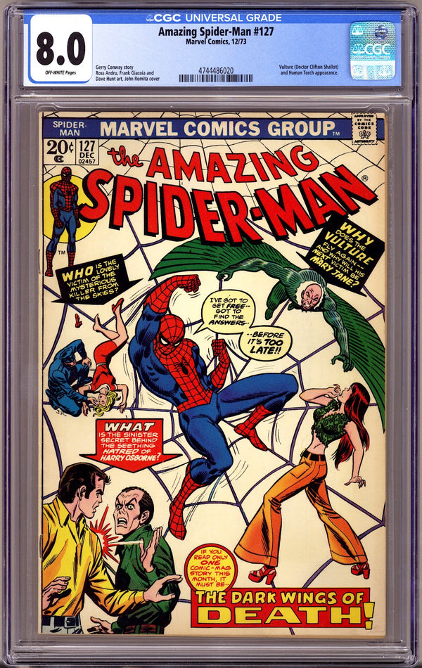 The Amazing Spider-Man Vol 1 127 CGC 8.0 (VF)   (1973)