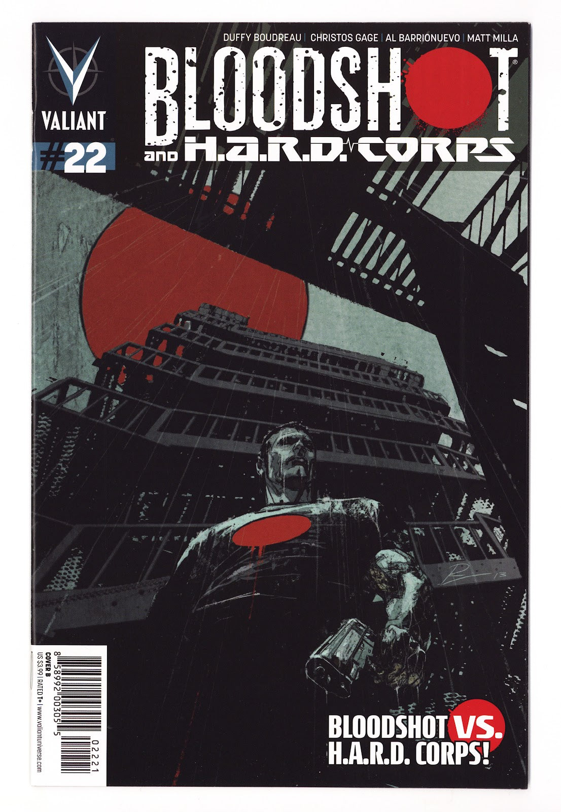 Bloodshot and H.A.R.D.Corps Vol 3 22  High Grade   (2014)   Cover A - Lewis LaRosa  