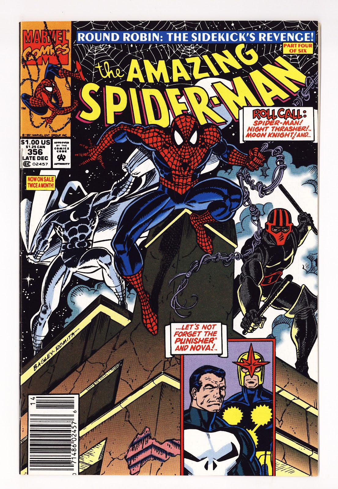 The Amazing Spider-Man Vol 1 356 Mid Grade (1991) Newsstand 