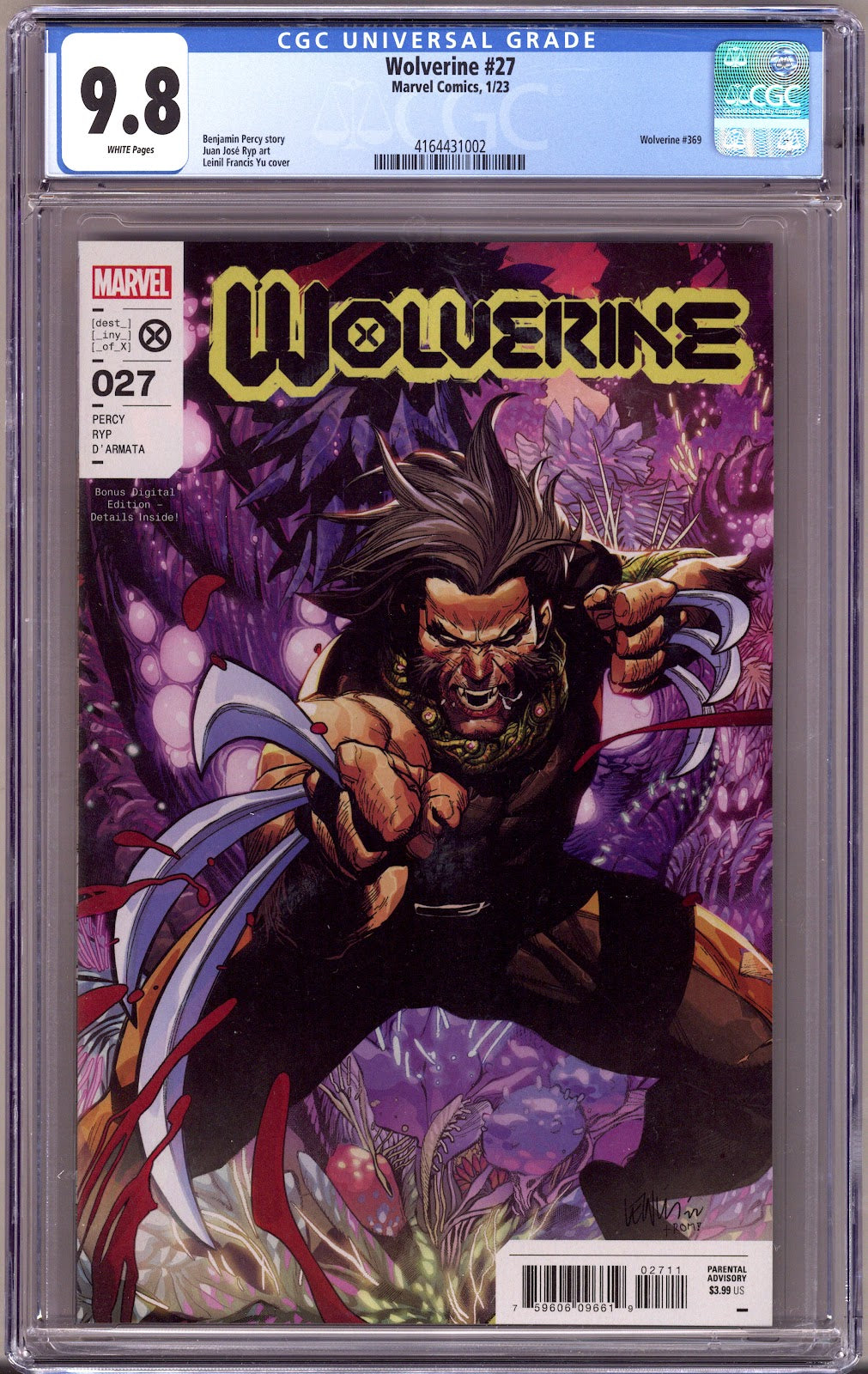 Wolverine Vol 7 27 CGC 9.8 (NM/M) (2023) 
