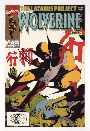 Wolverine Vol 2 28  High Grade   (1990)