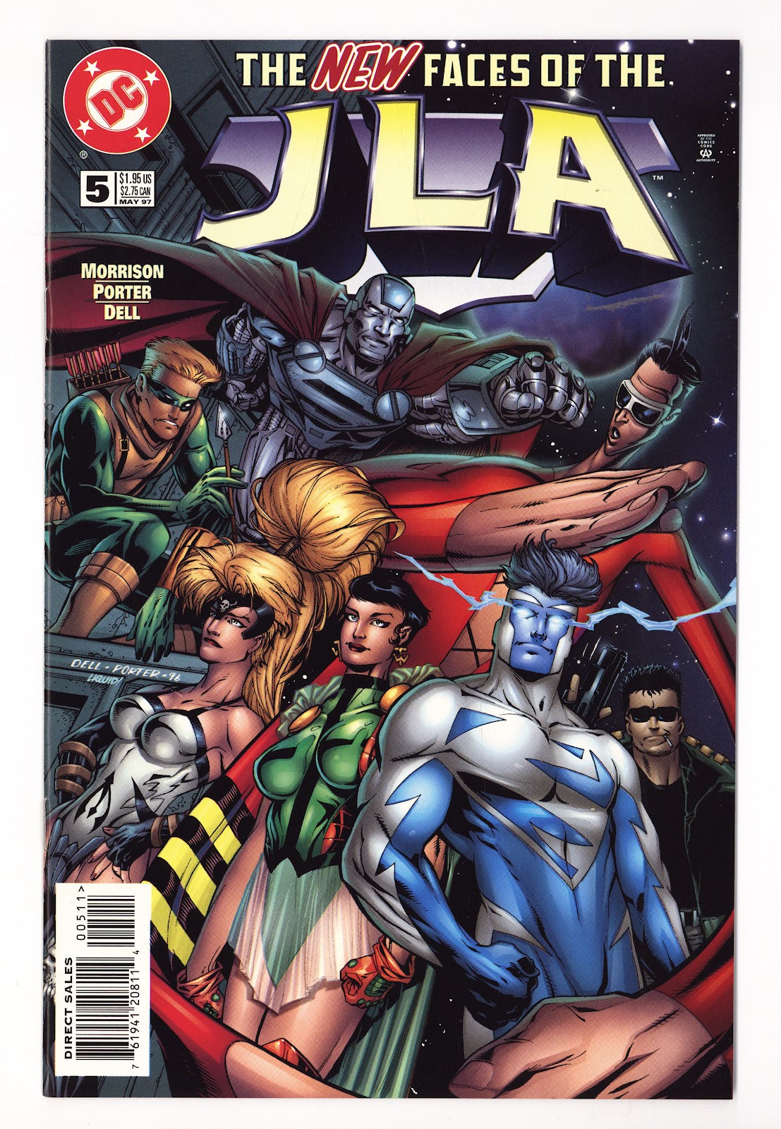JLA 5 High Grade (1997) Direct Sales 