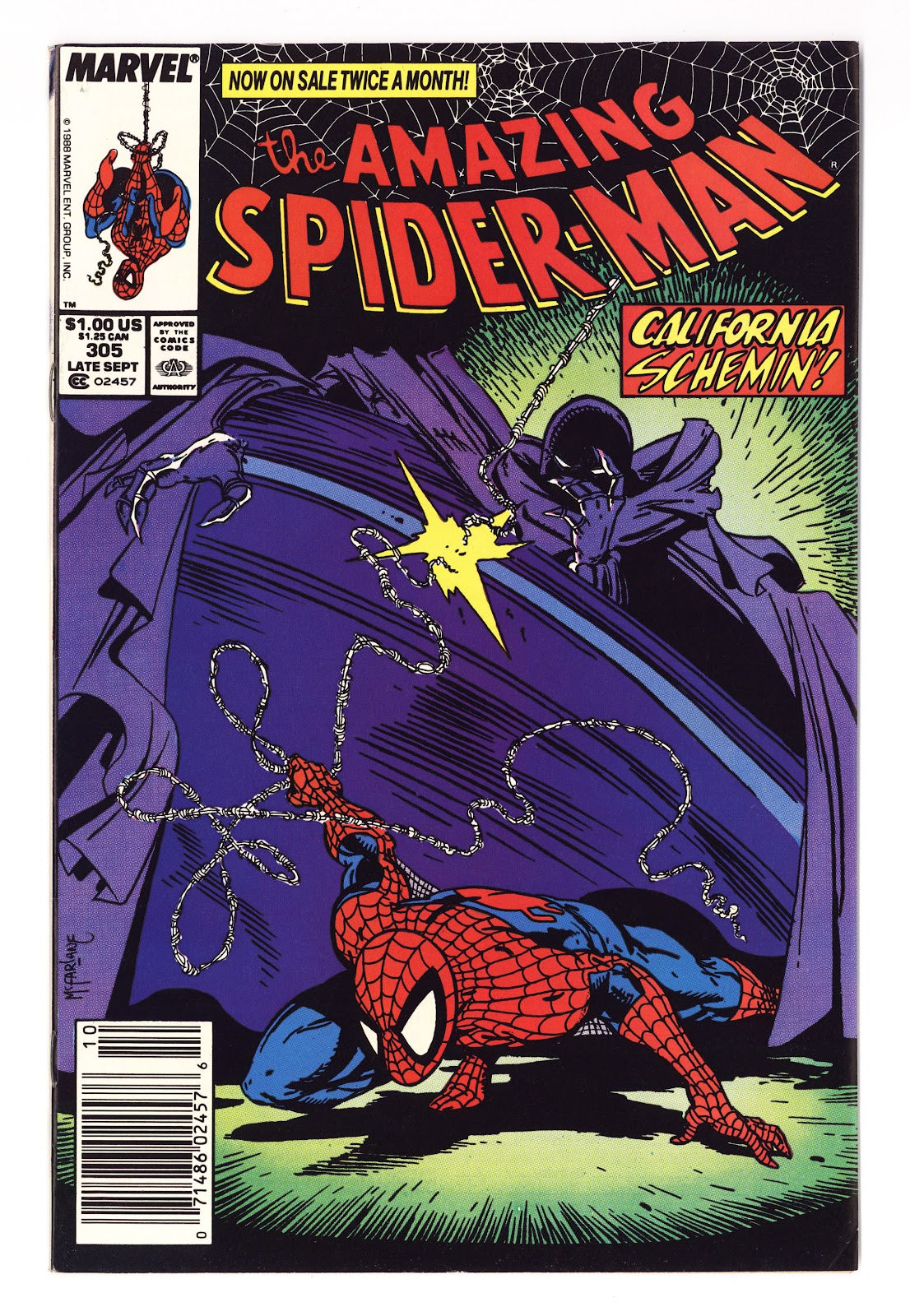 The Amazing Spider-Man Vol 1 305 VF- (7.5) (1988) Newsstand 