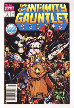 The Infinity Gauntlet Vol 1 1 NM- (9.2) (1991) Newsstand