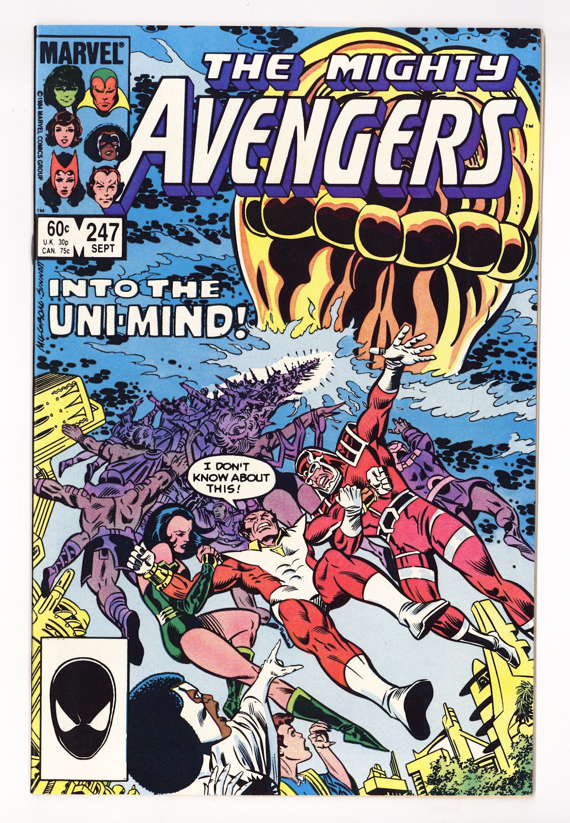 The Avengers Vol 1 247 High Grade (1984) Direct 