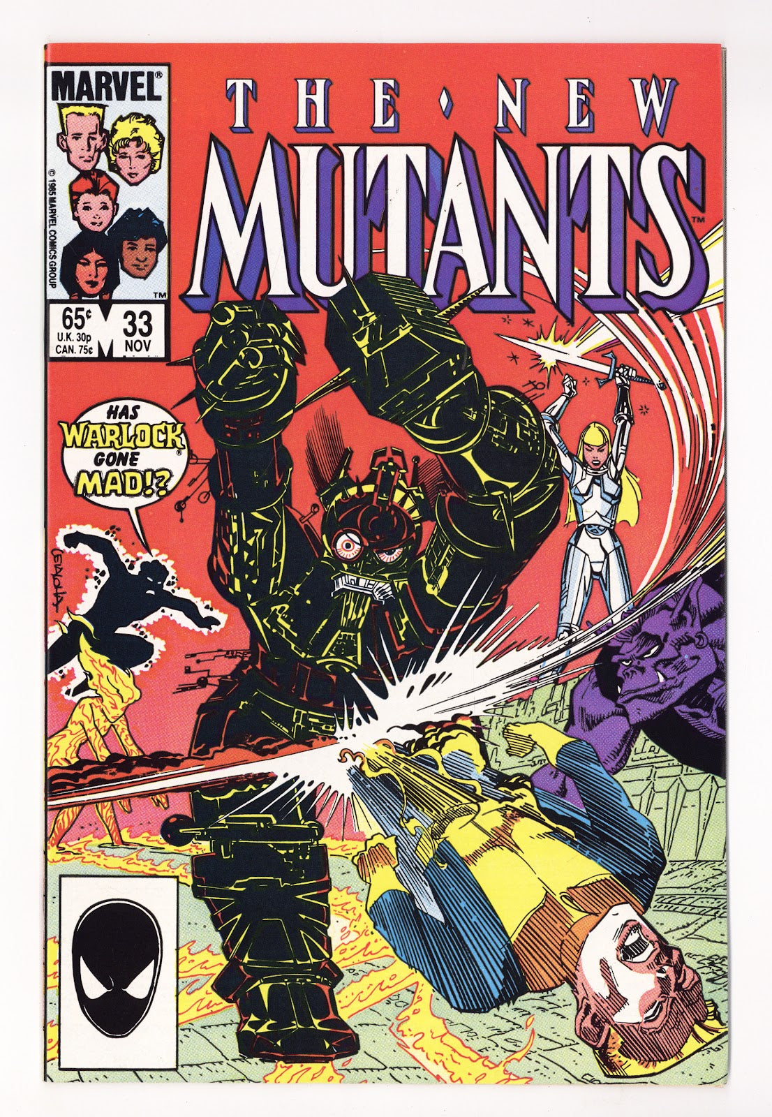 The New Mutants Vol 1 33 High Grade (1985) Direct 