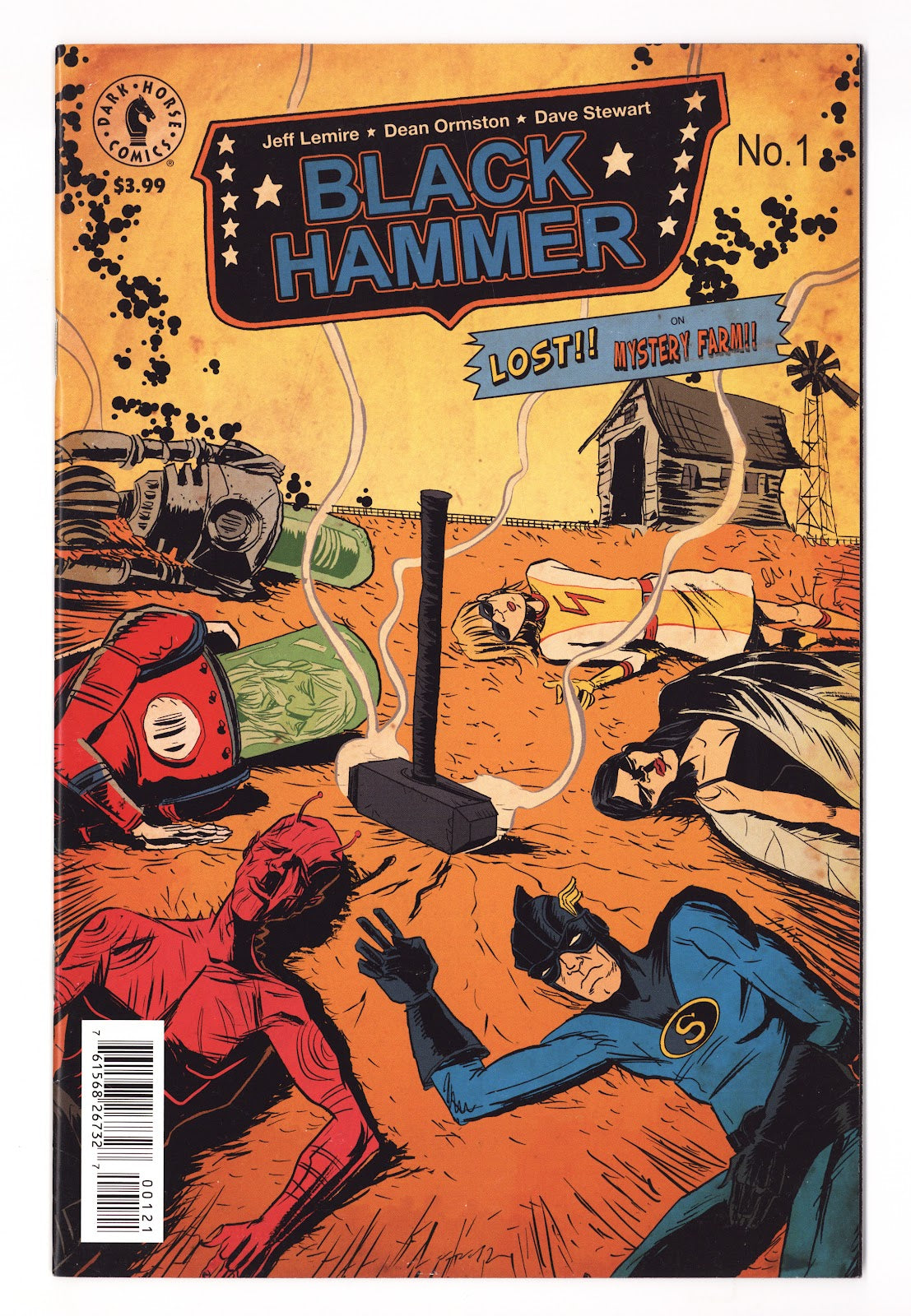 Black Hammer 1 FN+ (6.5) (2016) Lemire Variant 