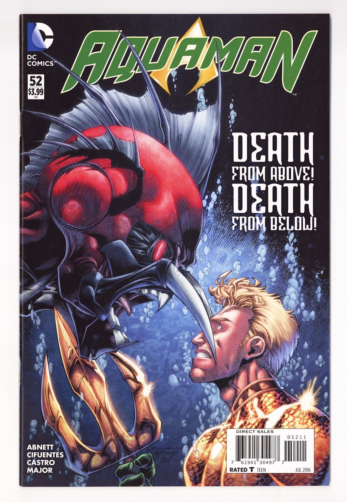 Aquaman Vol 7 52 High Grade (2016) Direct Sales 