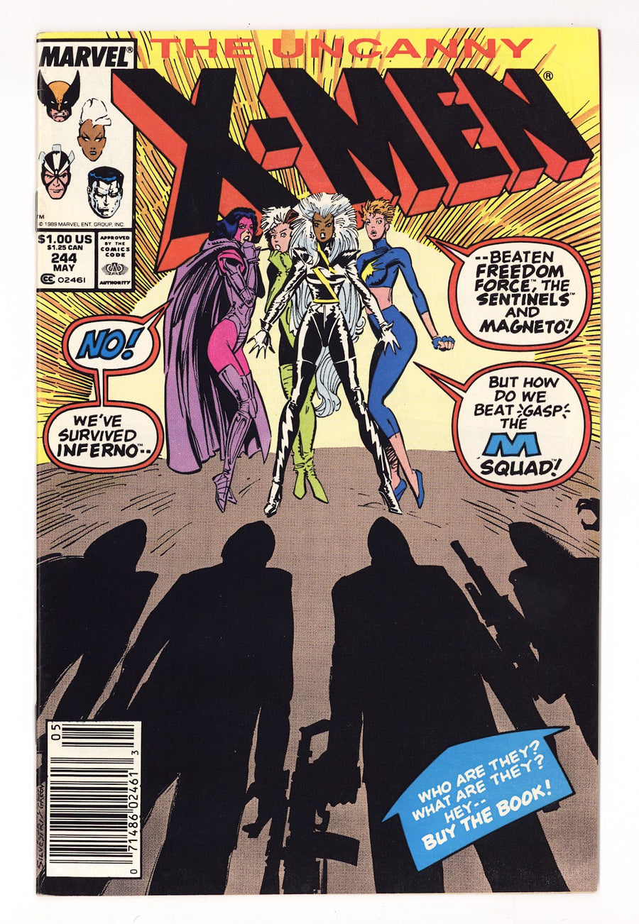 The Uncanny X-Men Vol 1 244  FN (6.0)   (1989)   Newsstand