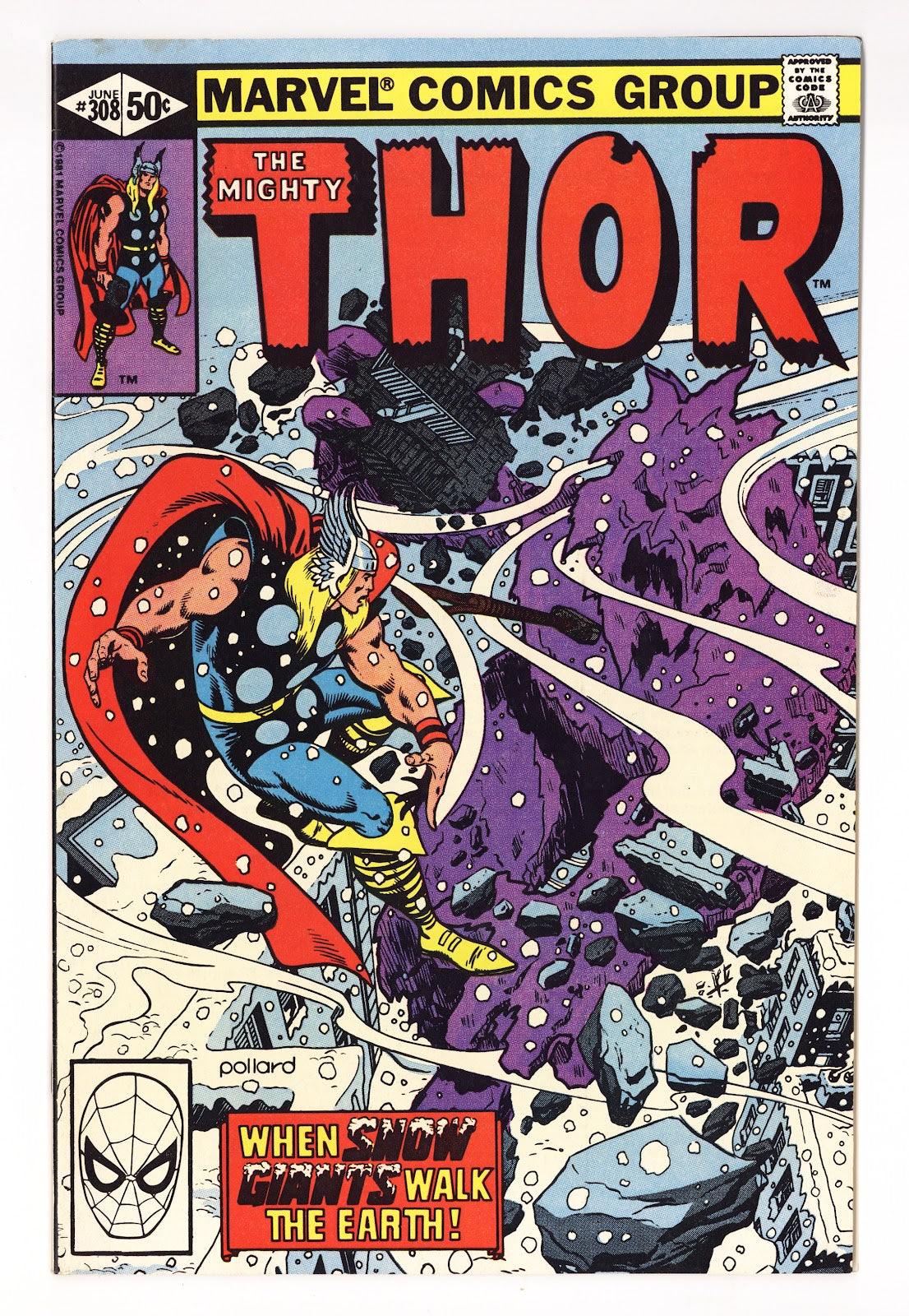 Thor Vol 1 308  Mid Grade   (1981)     