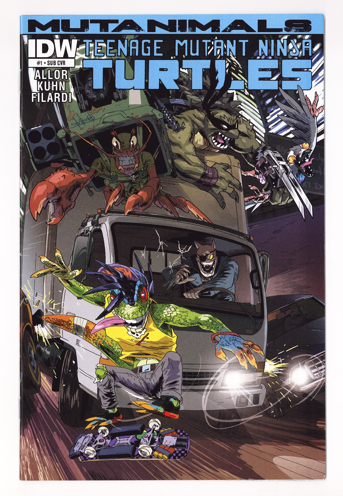 Teenage Mutant Ninja Turtles: Mutanimals Vol 3 1 Mid Grade (2015) Bates Variant 