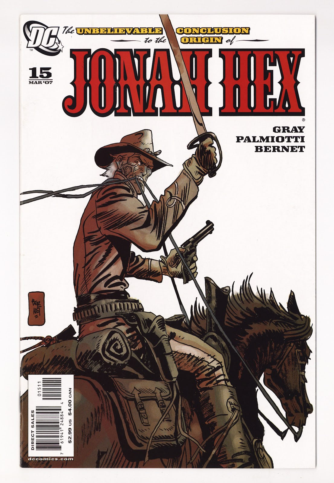 Jonah Hex Vol 2 15  High Grade   (2007)     