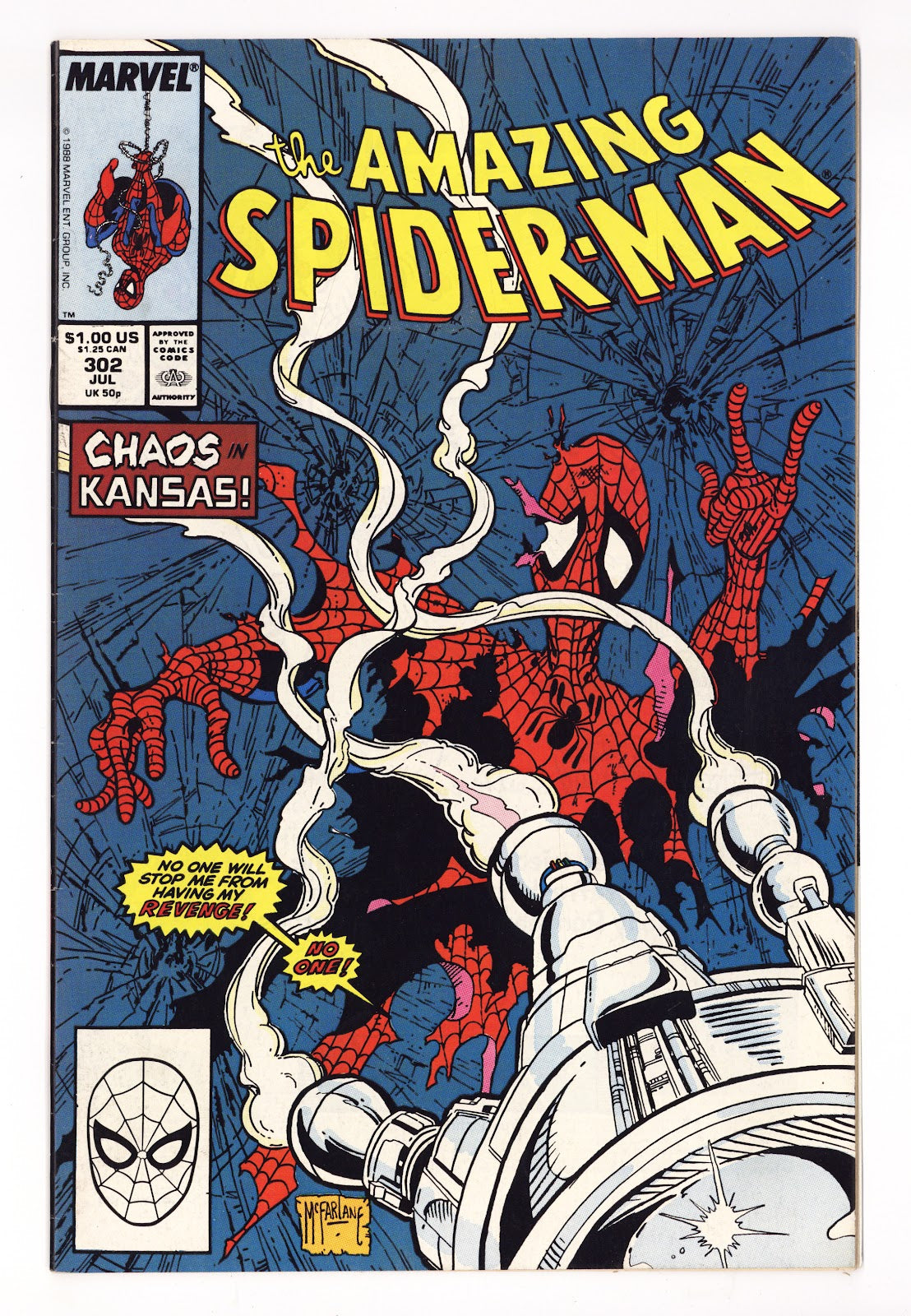 The Amazing Spider-Man Vol 1 302 FN/VF (7.0) (1988)  