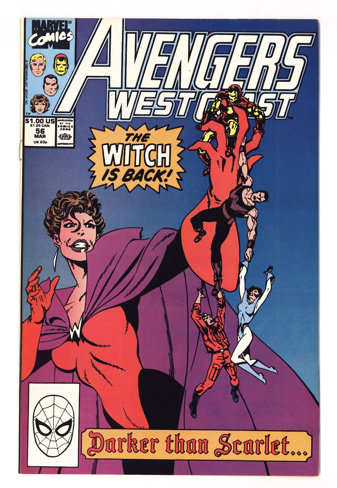 Avengers West Coast Vol 2 56  High Grade   (1990)     