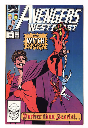 Avengers West Coast Vol 2 56  High Grade   (1990)