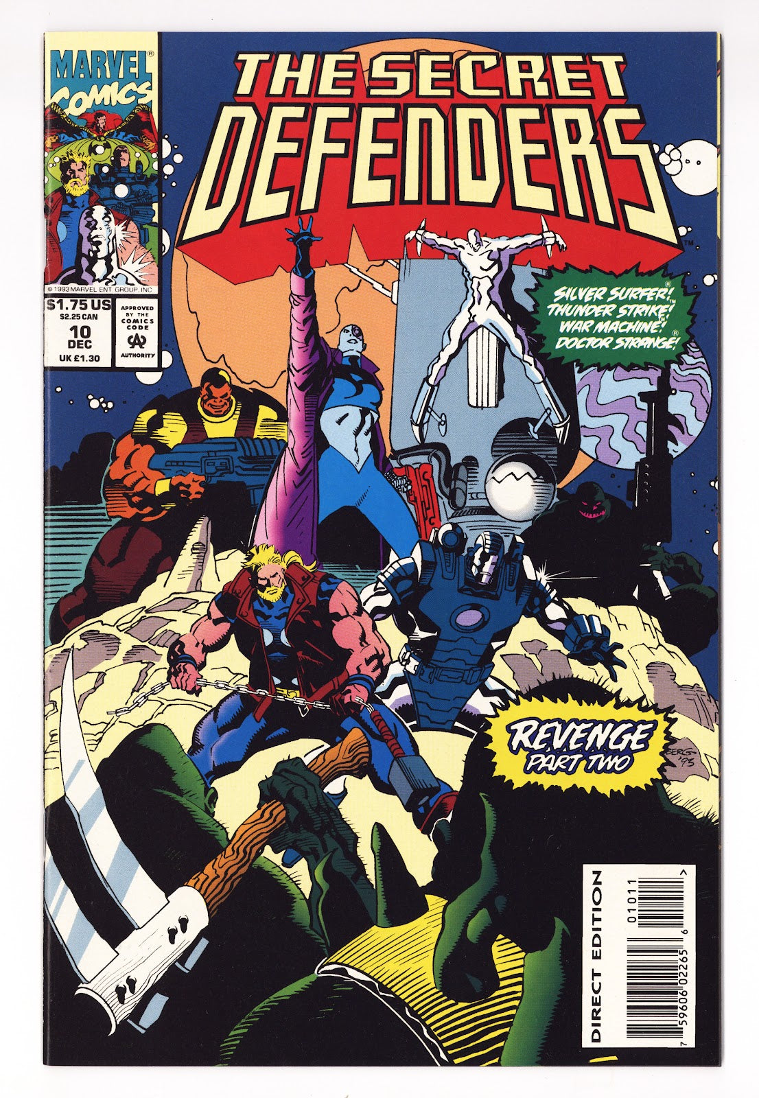 The Secret Defenders Vol 1 10 High Grade (1993) 