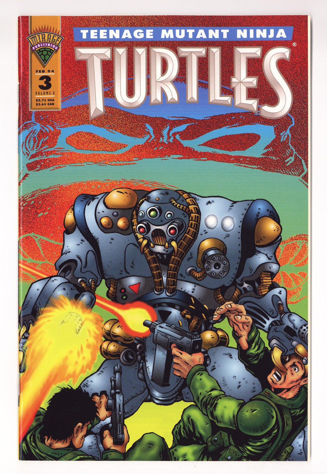 Teenage Mutant Ninja Turtles Vol 2 3  NM- (9.2)   (1994)