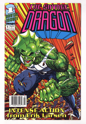 The Savage Dragon Vol 1 1 VF/NM (9.0) (1992) Newsstand