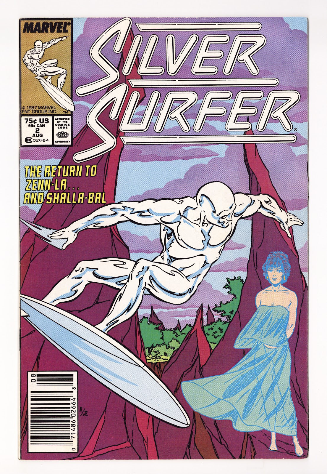 Silver Surfer Vol 3 2  Mid Grade   (1987)   Newsstand  