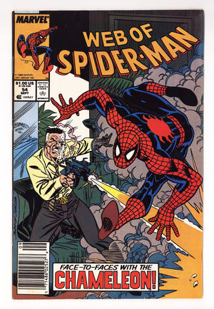Web of Spider-Man Vol 1 54  Mid Grade   (1989)   Newsstand